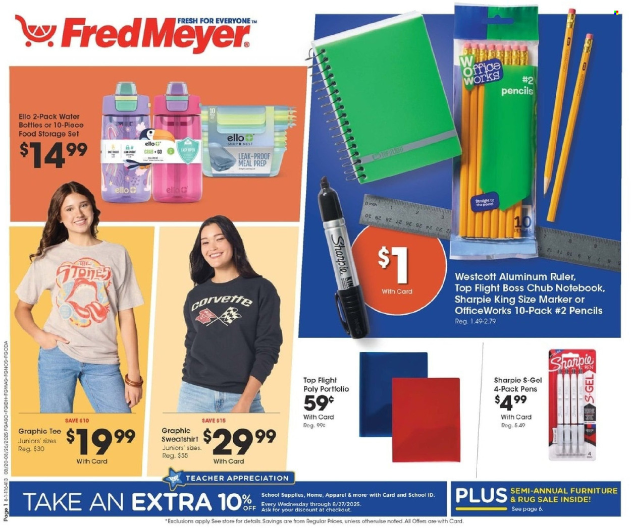 Fred Meyer ad - 08/20/2025 - 08/26/2025. Page 1