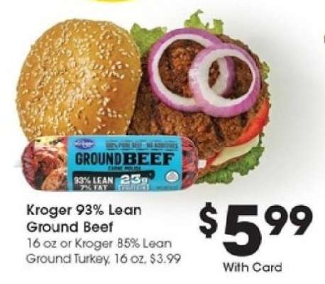 Kroger 93% Lean Ground Beef