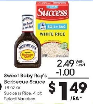 Sweet Baby Ray's Barbecue Sauce or Success Rice