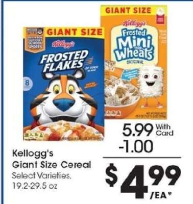 Kellogg's Giant Size Cereal