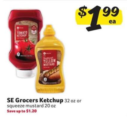 SE Grocers Ketchup or Mustard