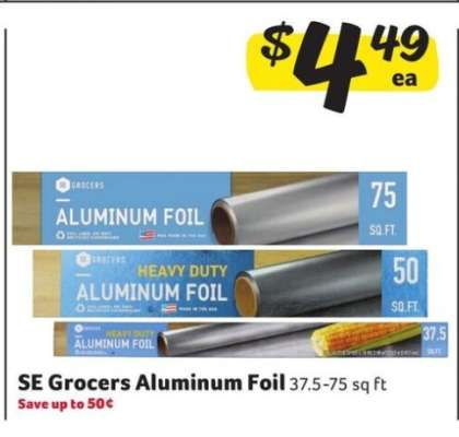 SE Grocers Aluminum Foil