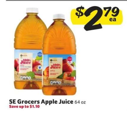 SE Grocers Apple Juice