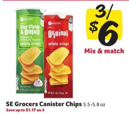 SE Grocers Canister Chips