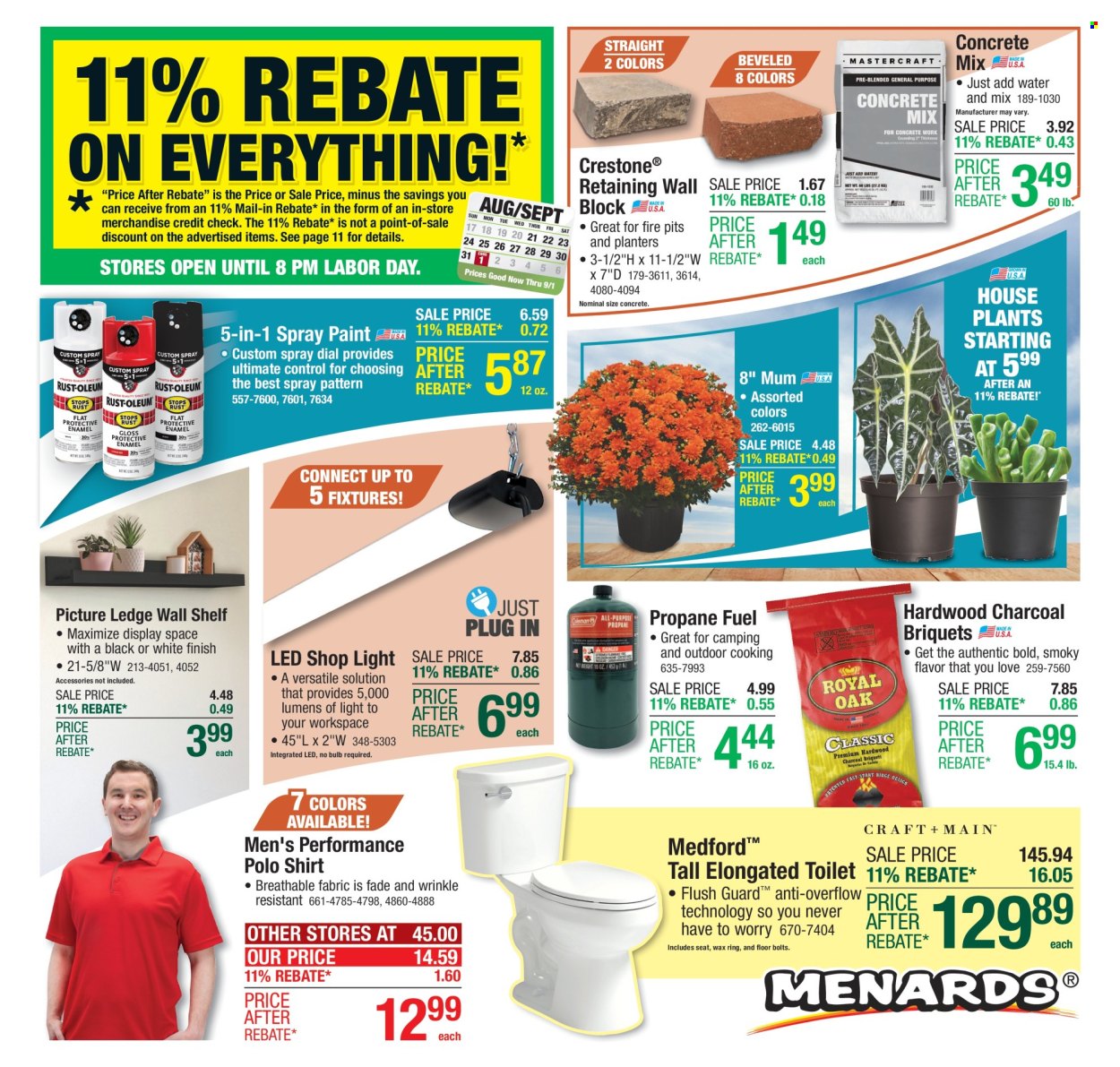 Menards ad - 08/21/2025 - 09/01/2025. Page 1