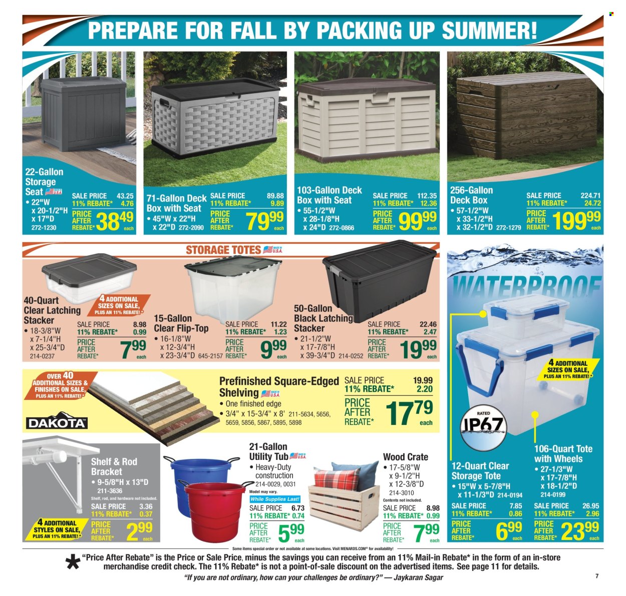 Menards ad - 08/21/2025 - 09/01/2025. Page 11