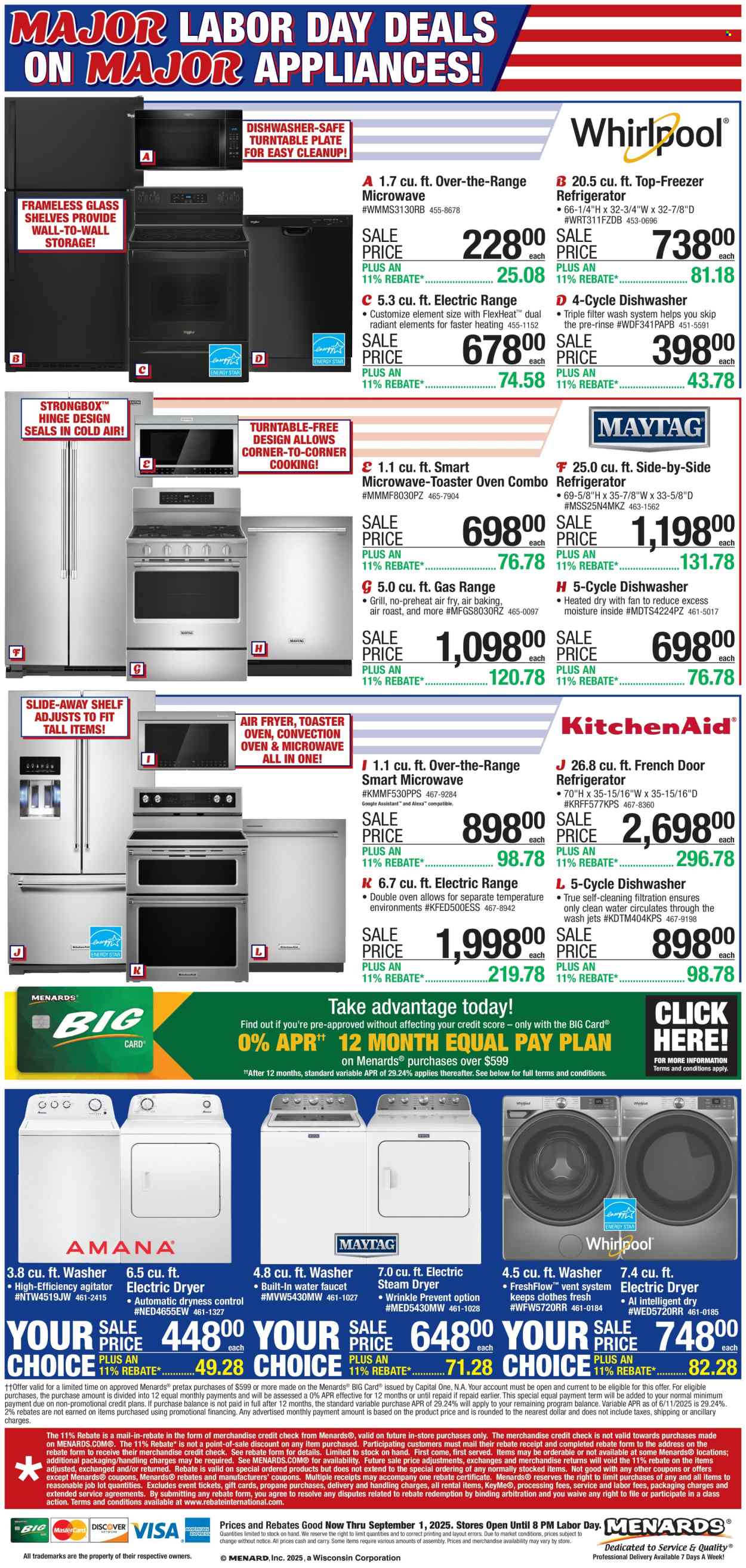 Menards ad - 08/20/2025 - 09/01/2025. Page 1
