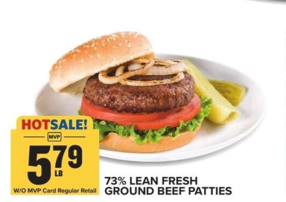 73% Lean Fresh Ground Beef Patties