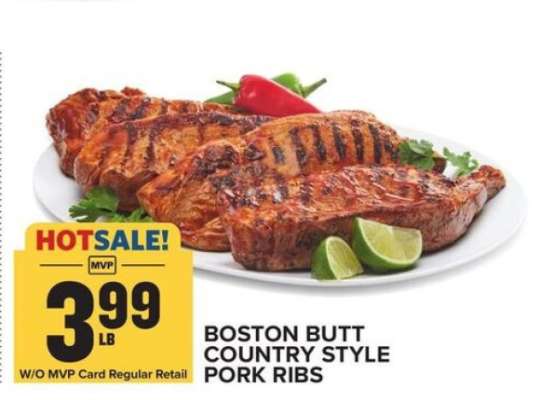 Boston Butt Country Style Pork Ribs