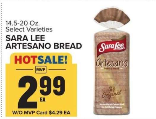 Sara Lee Artesano Bread