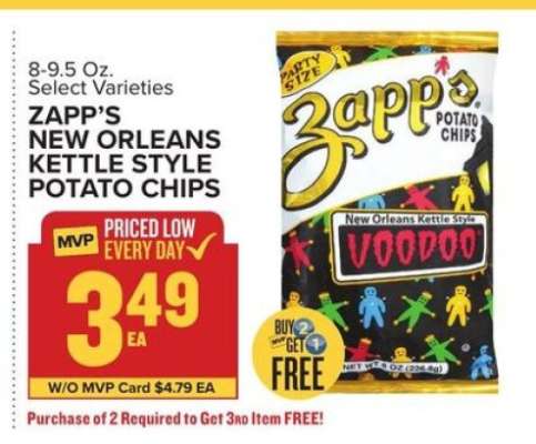 Zapp's New Orleans Kettle Style Potato Chips