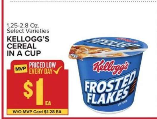 Kellogg's Cereal in a Cup