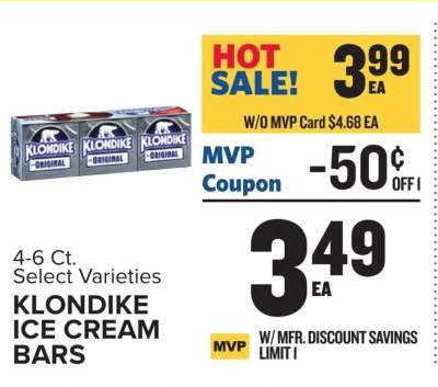 Klondike Ice Cream Bars