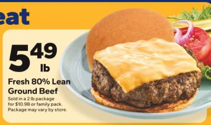 Fresh 80% Lean Ground Beef