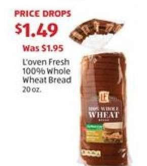 L'oven Fresh 100% Whole Wheat Bread