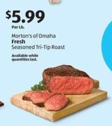 Morton's of Omaha Fresh Seasoned Tri-Tip Roast