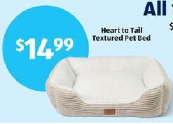 Heart to Tail Textured Pet Bed