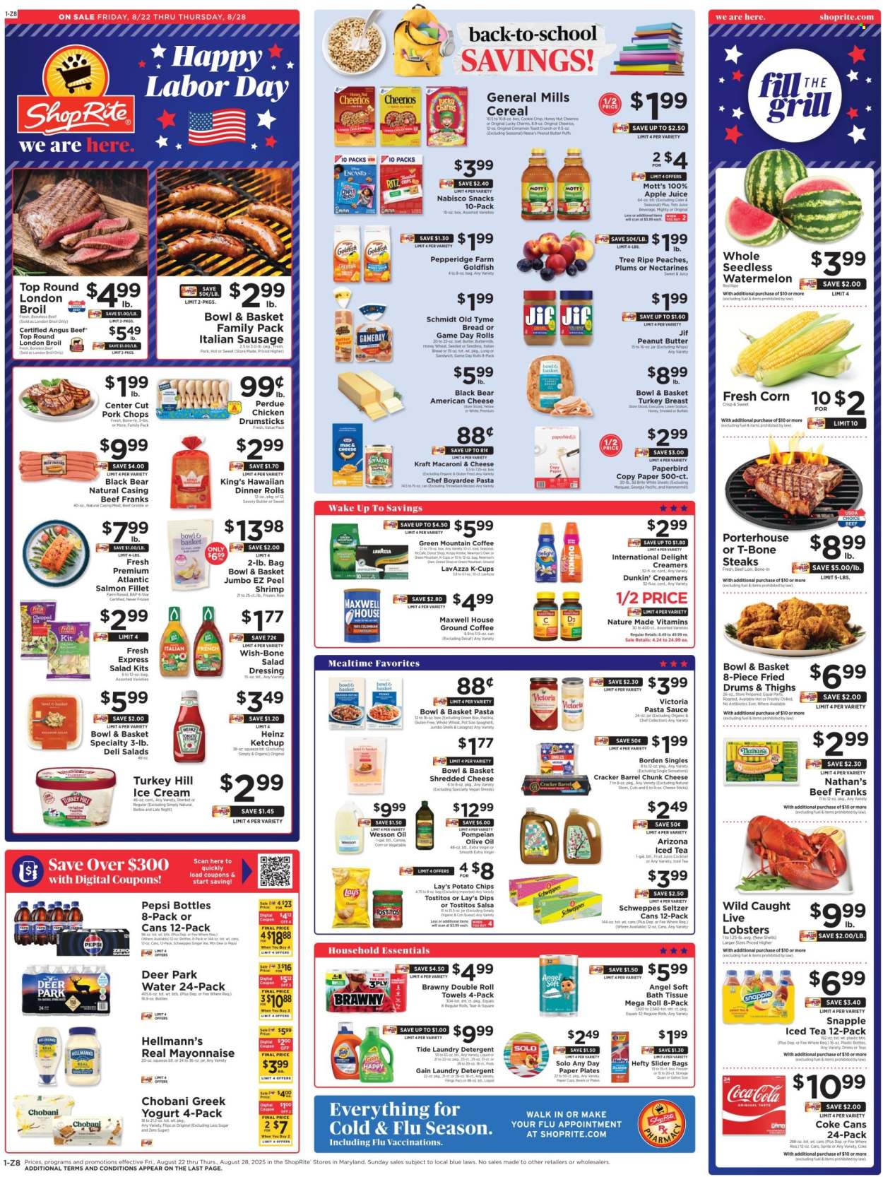 ShopRite ad - 08/22/2025 - 08/28/2025. Page 1