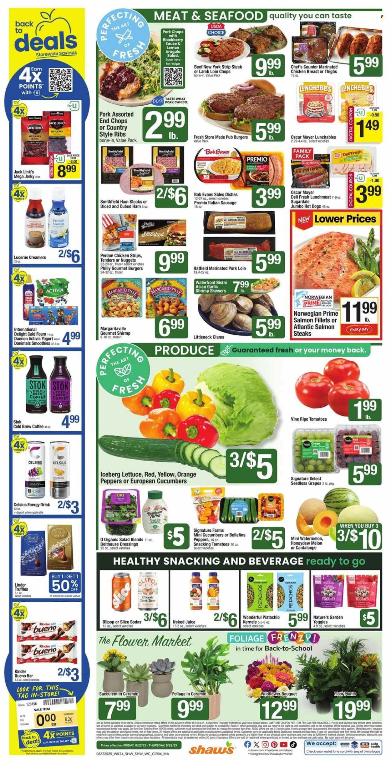 Shaw’s ad - 08/22/2025 - 08/28/2025. Page 4