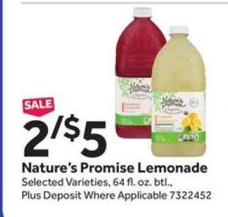 Nature's Promise Lemonade