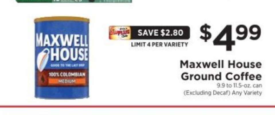 Maxwell House Ground Coffee*