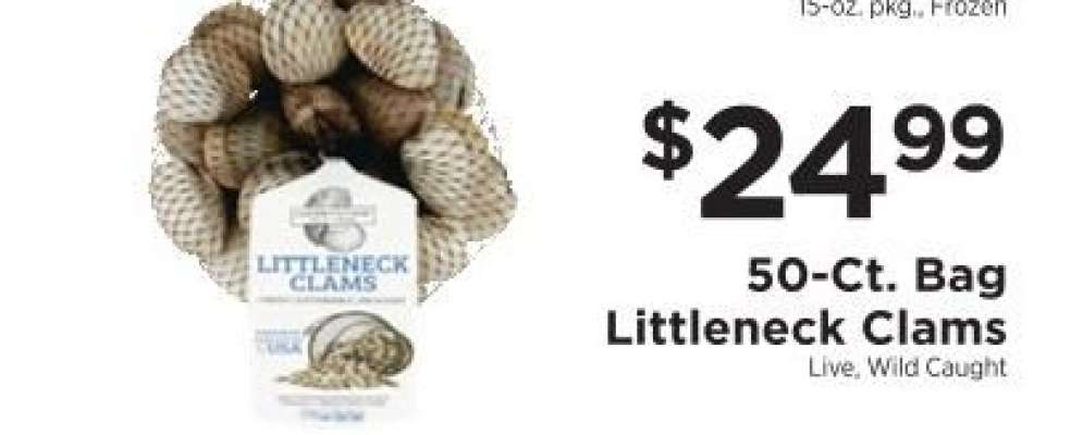 50-ct. Bag Littleneck Clams
