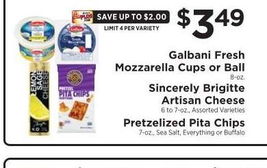 Galbani Fresh Mozzarella Cups or Ball