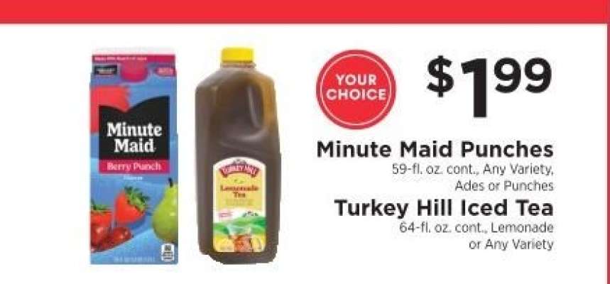 Minute Maid Punches / Turkey Hill Iced Tea
