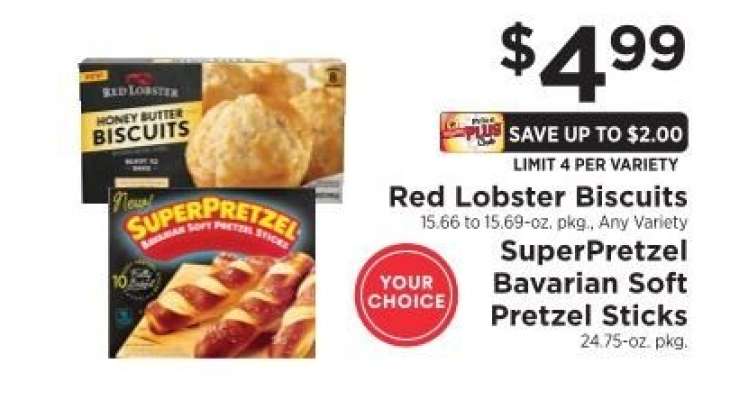Red Lobster Biscuits / SuperPretzel Bavarian Soft Pretzel Sticks