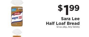 Sara Lee Half Loaf Bread