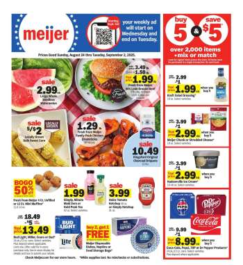 Meijer Flyer - 08/24/2025 - 09/02/2025.