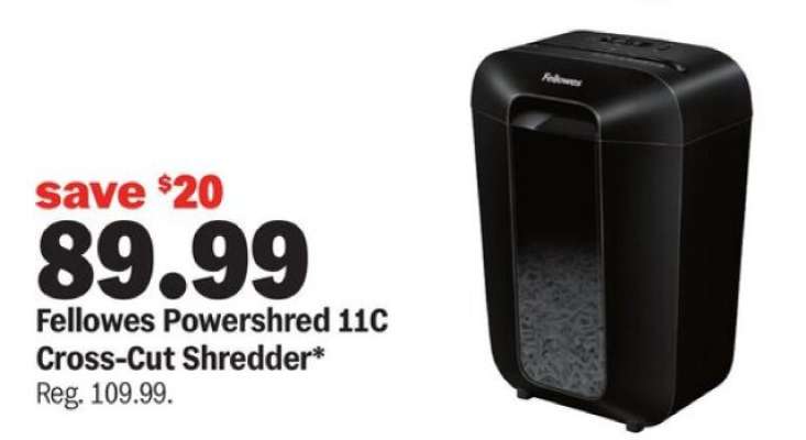 Fellowes Powershred 11C Cross-Cut Shredder