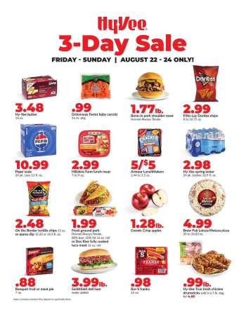 Hy-Vee Flyer - 08/22/2025 - 08/24/2025.