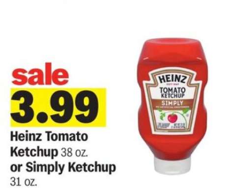 Heinz Tomato Ketchup or Simply Ketchup