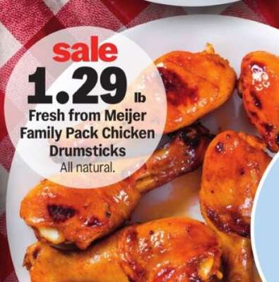 Fresh from Meijer Family Pack Chicken Drumsticks