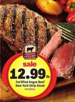 Certified Angus Beef New York Strip Steak