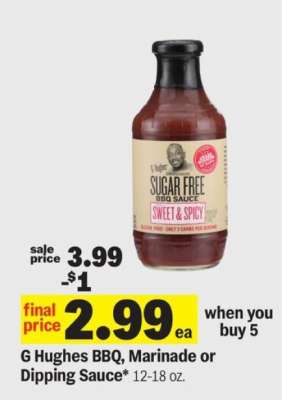 G Hughes BBQ, Marinade or Dipping Sauce