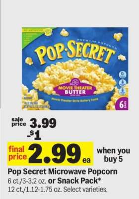 Pop Secret Microwave Popcorn*