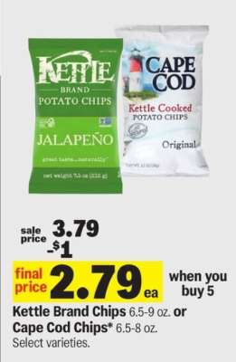Kettle Brand Chips or Cape Cod Chips