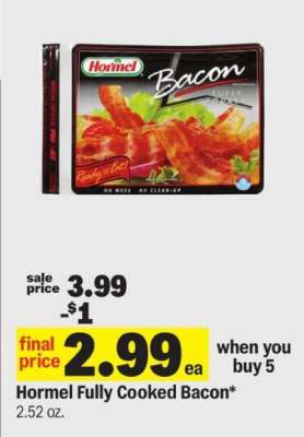 Hormel Fully Cooked Bacon