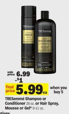 Tresemme Shampoo or Conditioner