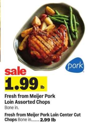 Fresh from Meijer Pork Loin Assorted Chops