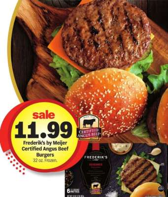 Frederik's by Meijer Certified Angus Beef Burgers