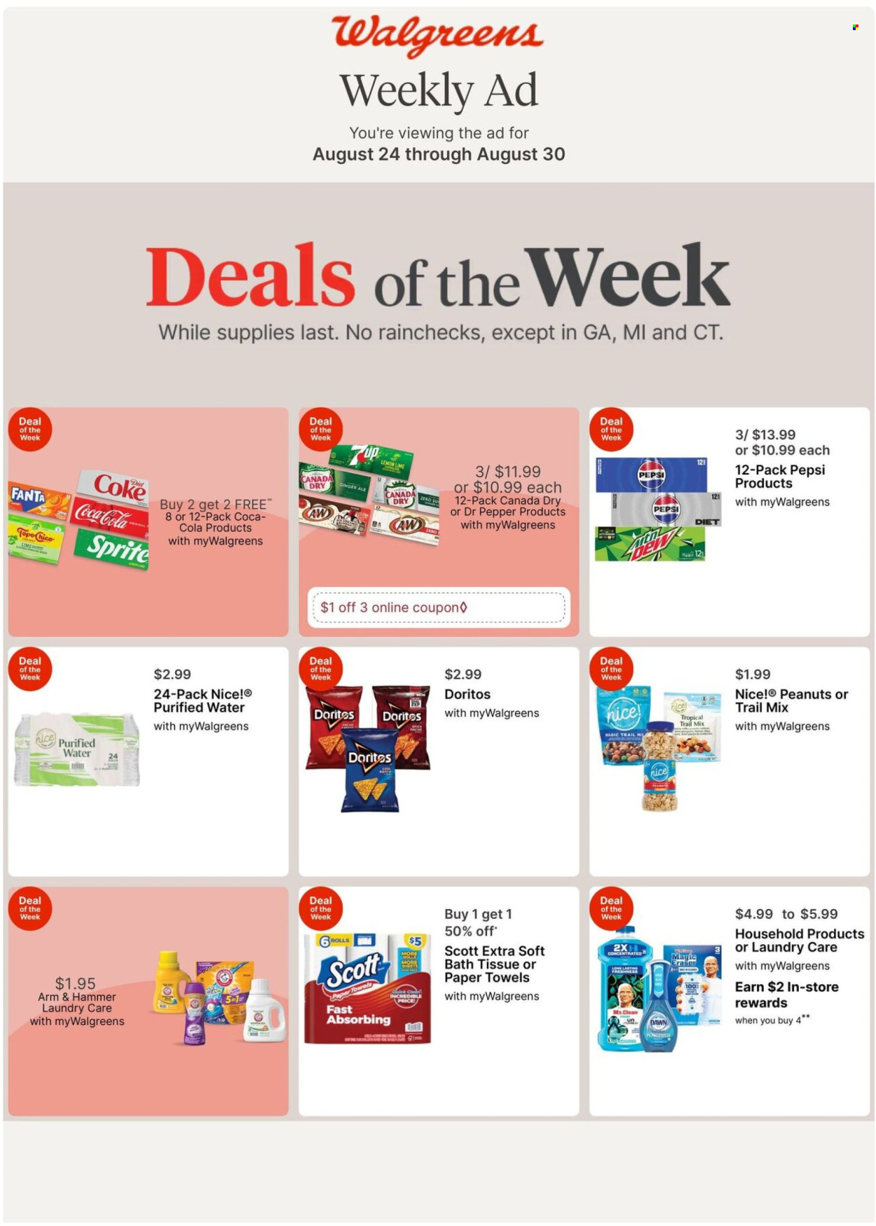 Walgreens ad - 08/24/2025 - 08/30/2025. Page 1