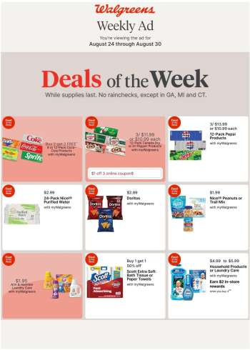 Walgreens Flyer - 08/24/2025 - 08/30/2025.