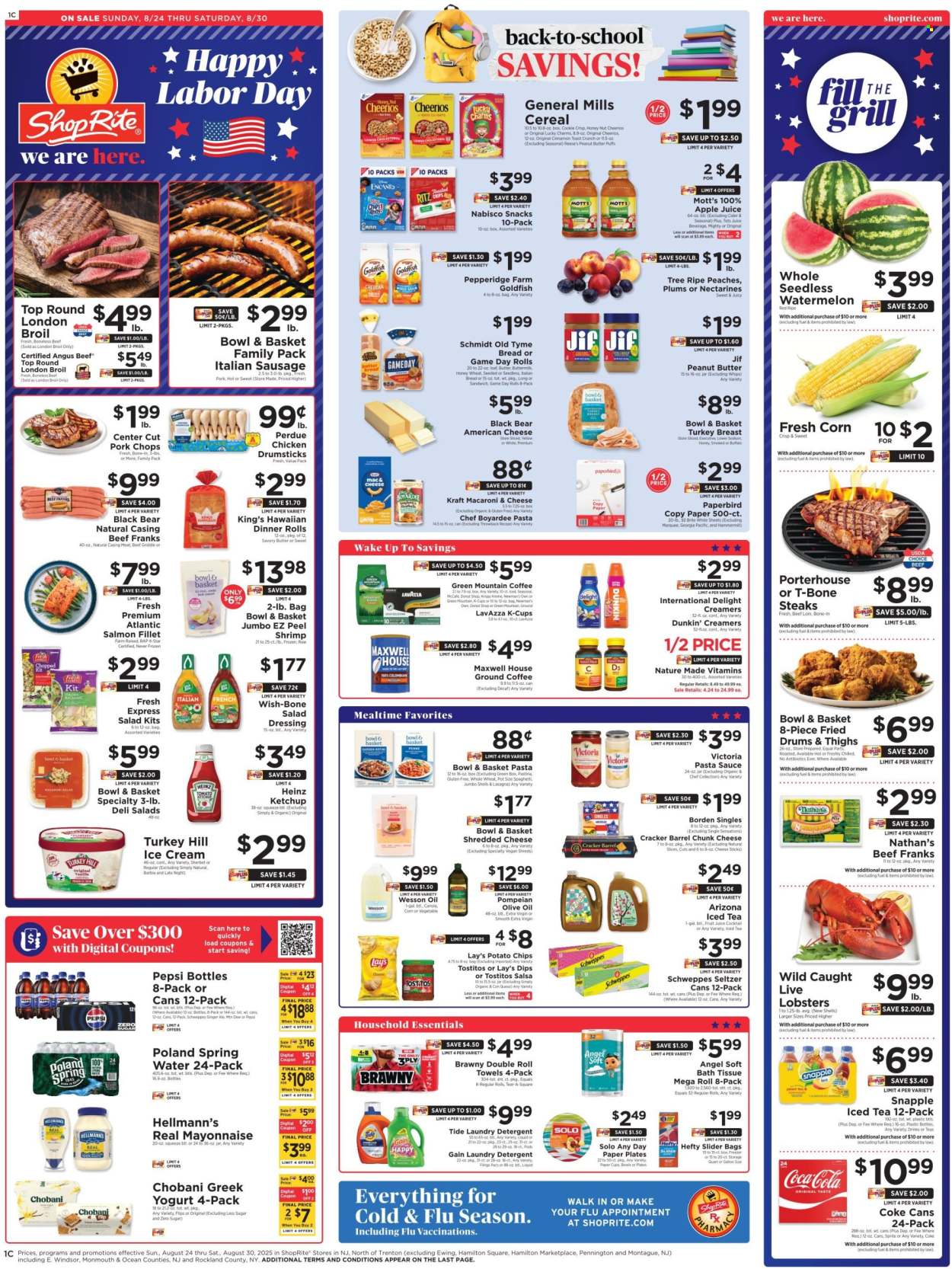 ShopRite ad - 08/24/2025 - 08/30/2025. Page 1