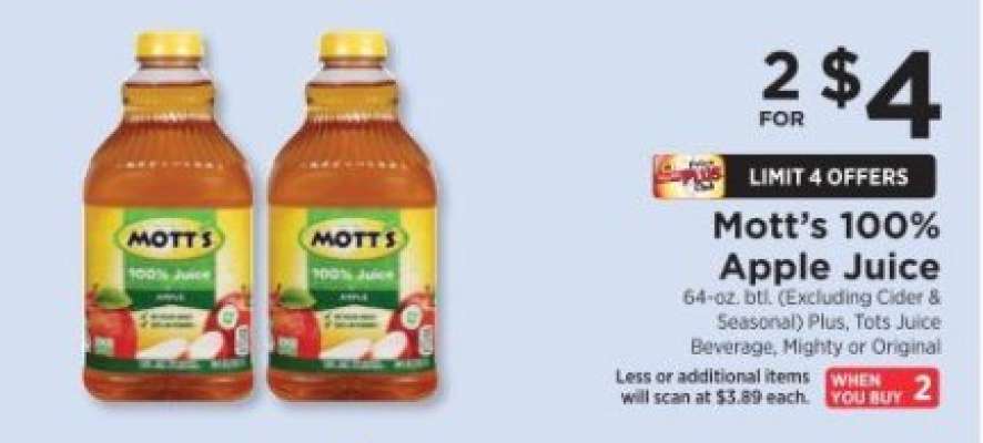 Mott's 100% Apple Juice