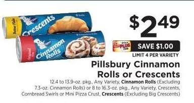 Pillsbury Cinnamon Rolls or Crescents