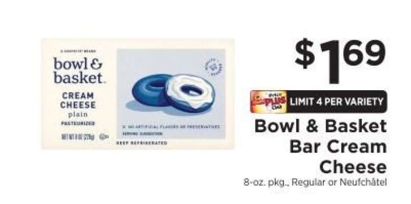 Bowl & Basket Bar Cream Cheese