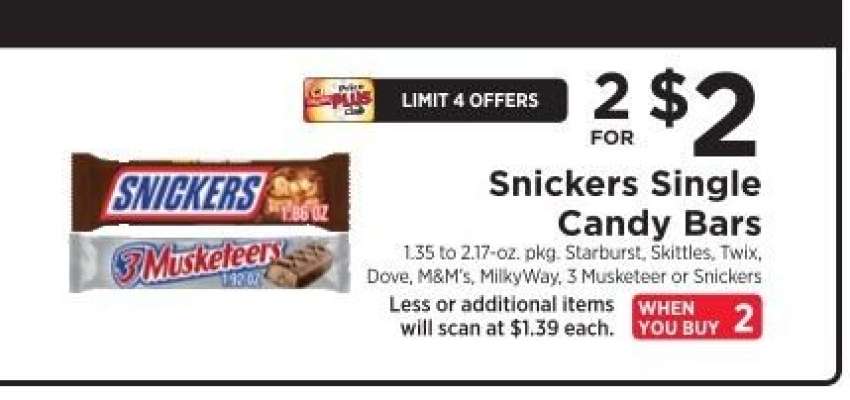 Snickers Single Candy Bars